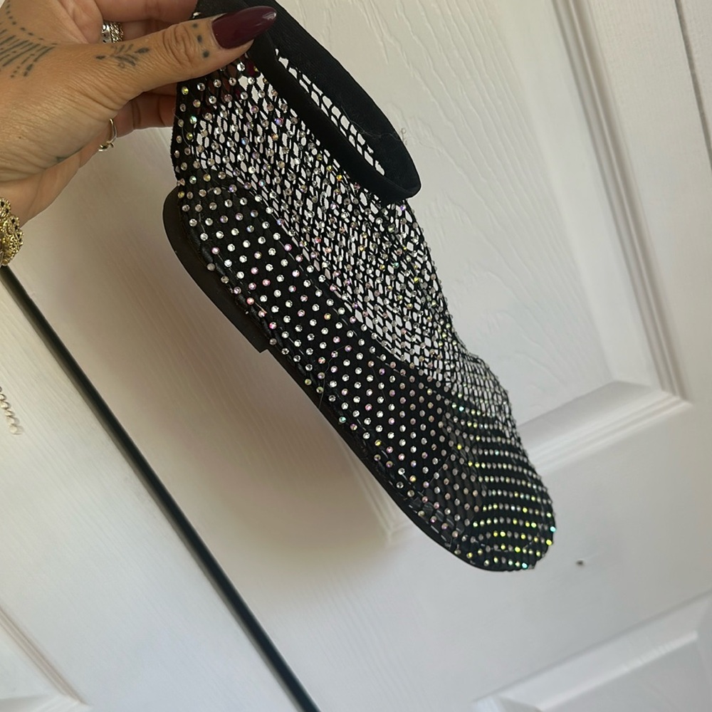 Sheer Flats with Rinestone